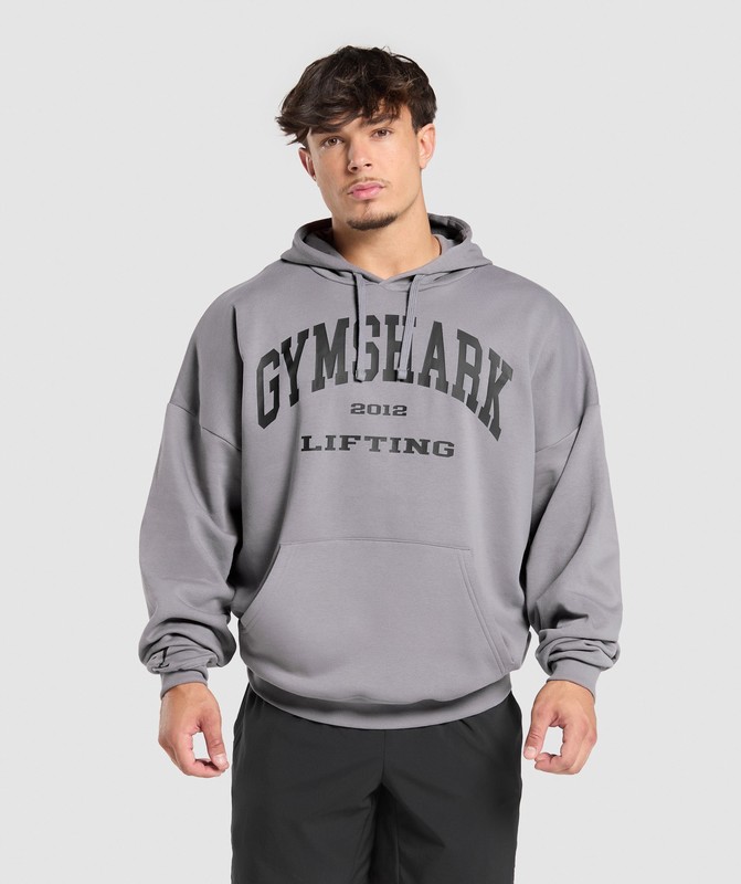 Gymshark 2012 Lifting Hoodie Hoodie Heren Grijs | AZXQ97540