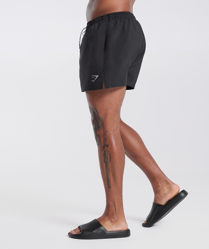Gymshark 3" Swim Shorts Korte Broek Heren Zwart | WPHL43790