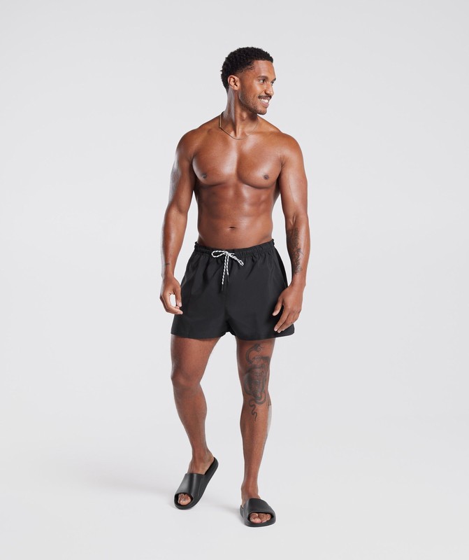 Gymshark 3" Swim Shorts Korte Broek Heren Zwart | WPHL43790