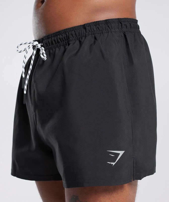Gymshark 3" Swim Shorts Korte Broek Heren Zwart | WPHL43790