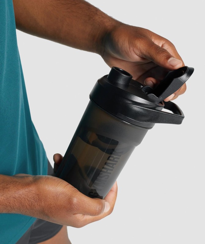 Gymshark 400ml Shaker Bottle Waterflessen Heren Zwart | LDFG86471