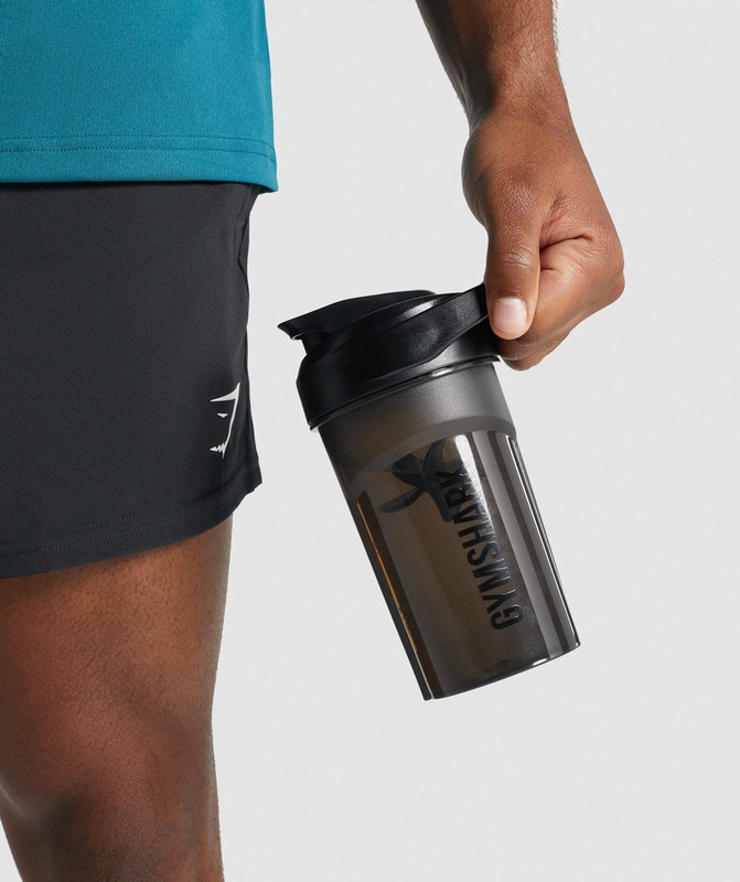 Gymshark 400ml Shaker Bottle Waterflessen Heren Zwart | LDFG86471