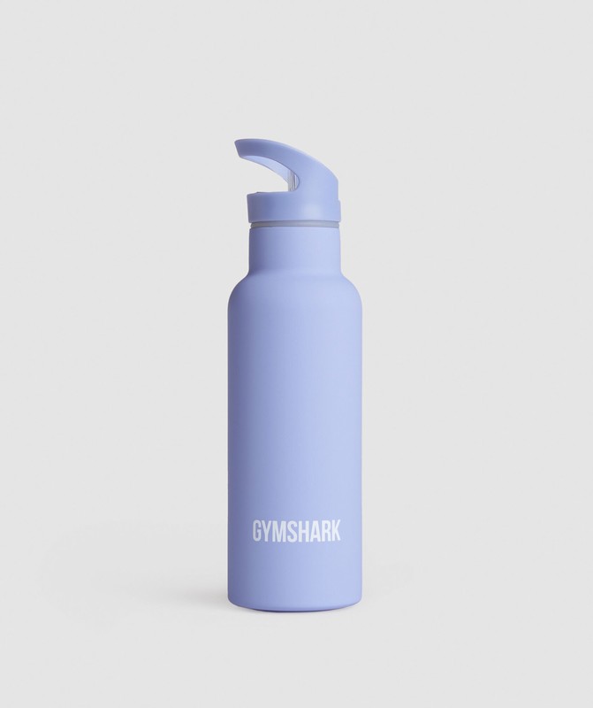 Gymshark 500ml Straw Flask Waterflessen Dames Blauw | DZTB16027