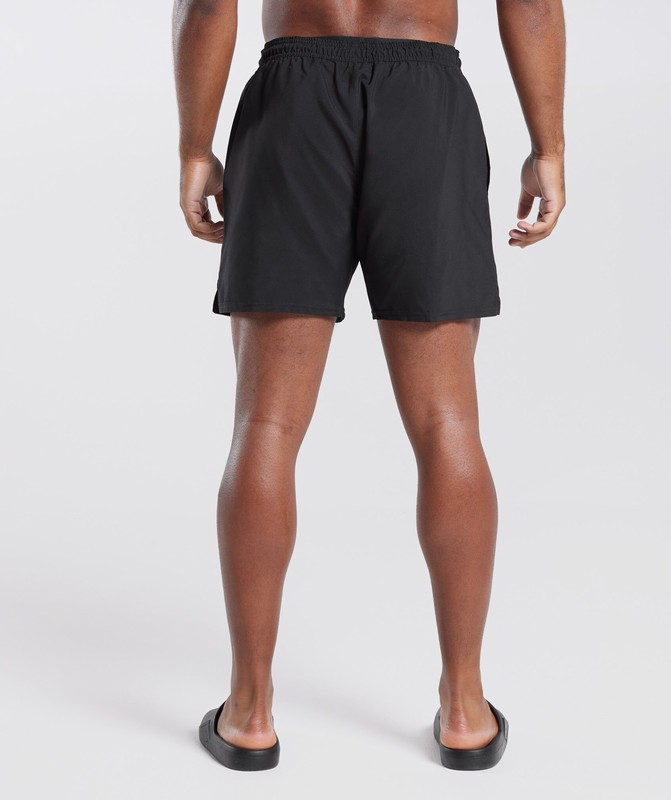 Gymshark 5" Swim Shorts Korte Broek Heren Zwart | ODPW82479