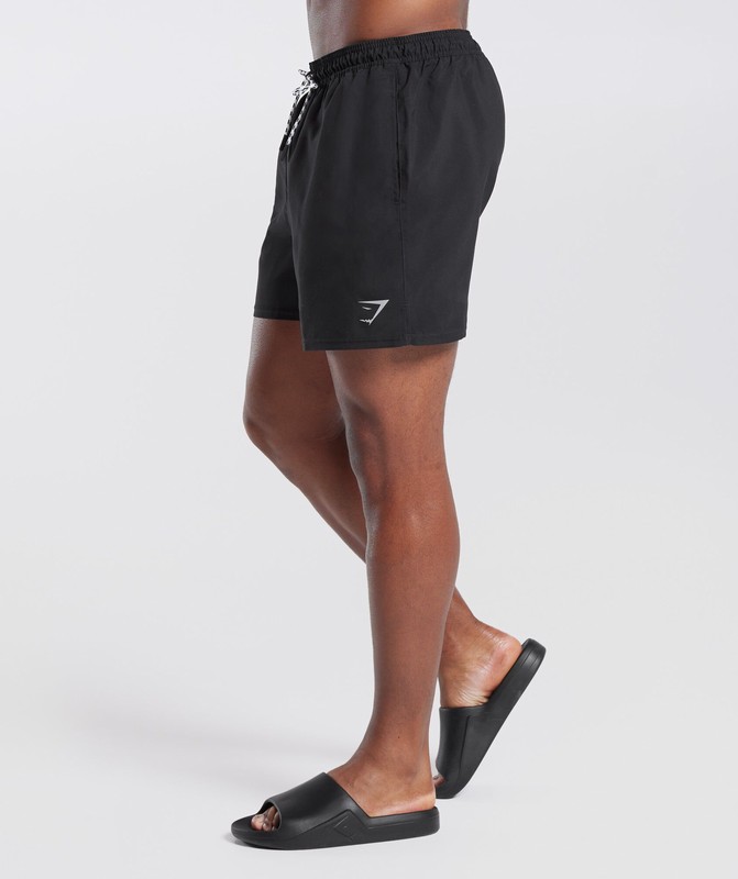 Gymshark 5" Swim Shorts Korte Broek Heren Zwart | ODPW82479