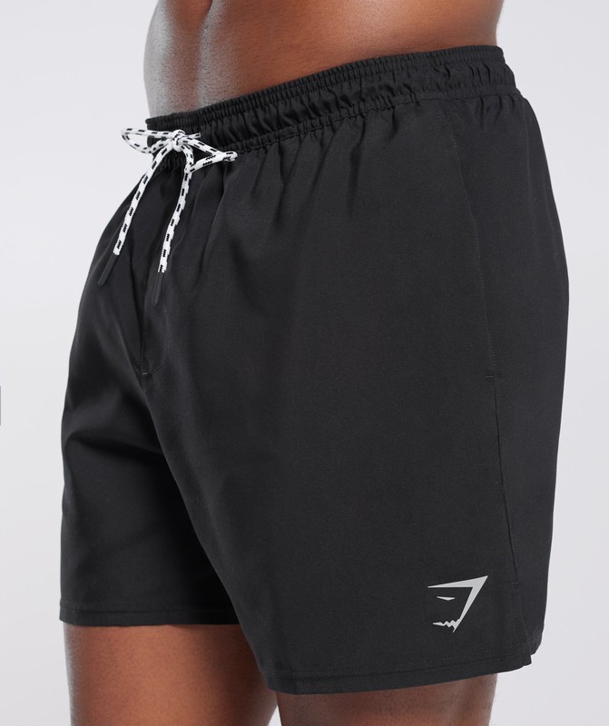 Gymshark 5" Swim Shorts Korte Broek Heren Zwart | ODPW82479