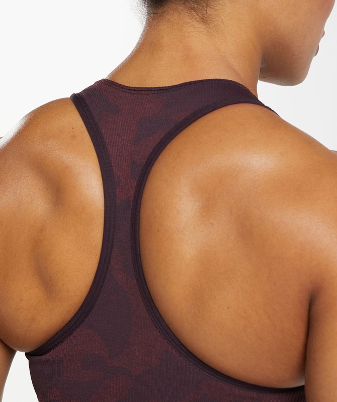 Gymshark Adapt Camo Seamless Sports Bra Sport BH Dames Bruin Bordeaux Bruin | EUSC49835