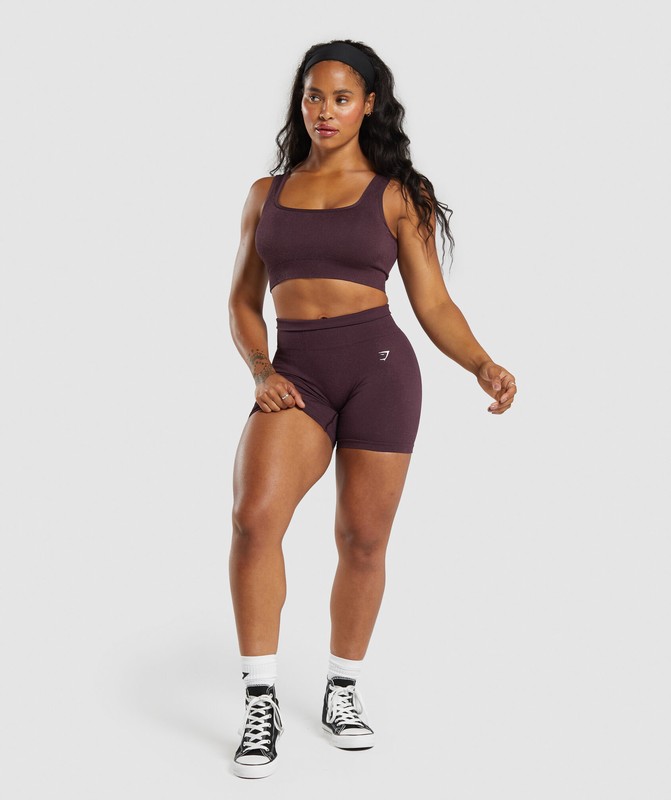 Gymshark Adapt Fleck Seamless Shorts Korte Broek Dames Paars Paars | HTDE82476