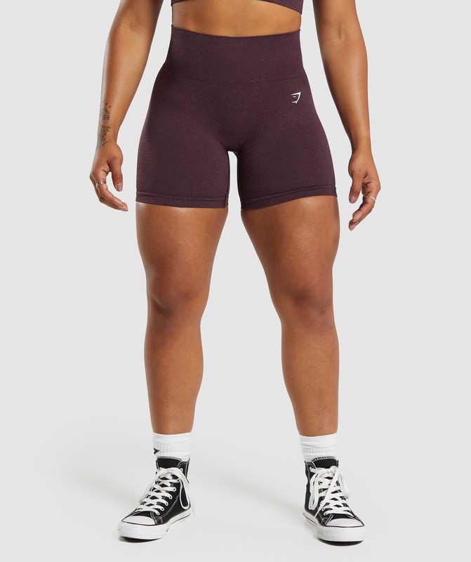 Gymshark Adapt Fleck Seamless Shorts Korte Broek Dames Paars Paars | HTDE82476