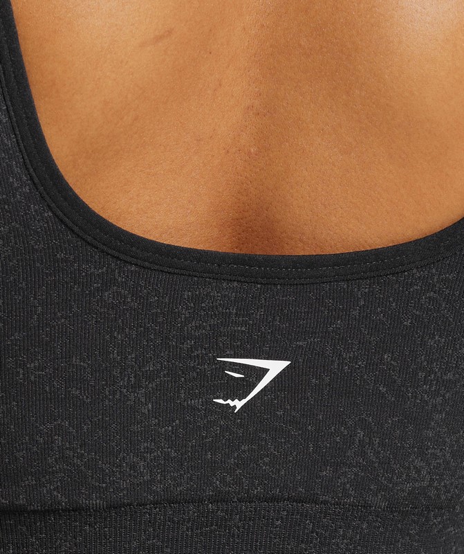 Gymshark Adapt Fleck Sports Bra Sport BH Dames Zwart Grijs | TVDG60924