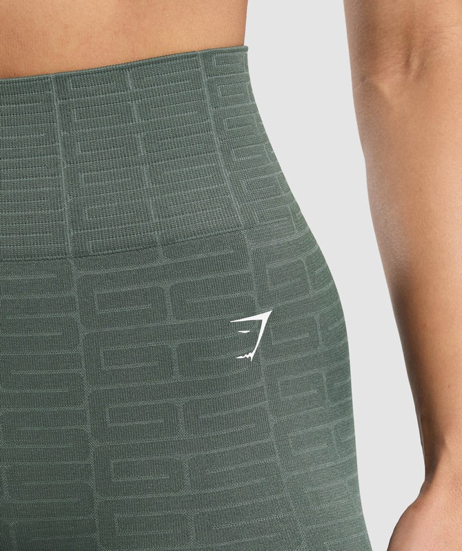 Gymshark Adapt Monogram Seamless Legging Leggings Dames Slate Teal / Cargo Teal | MYGT74138