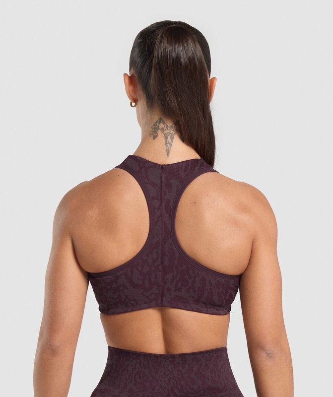Gymshark Adapt Safari Seamless Bralette Bralettes Dames Paars Paars | JDHO46310
