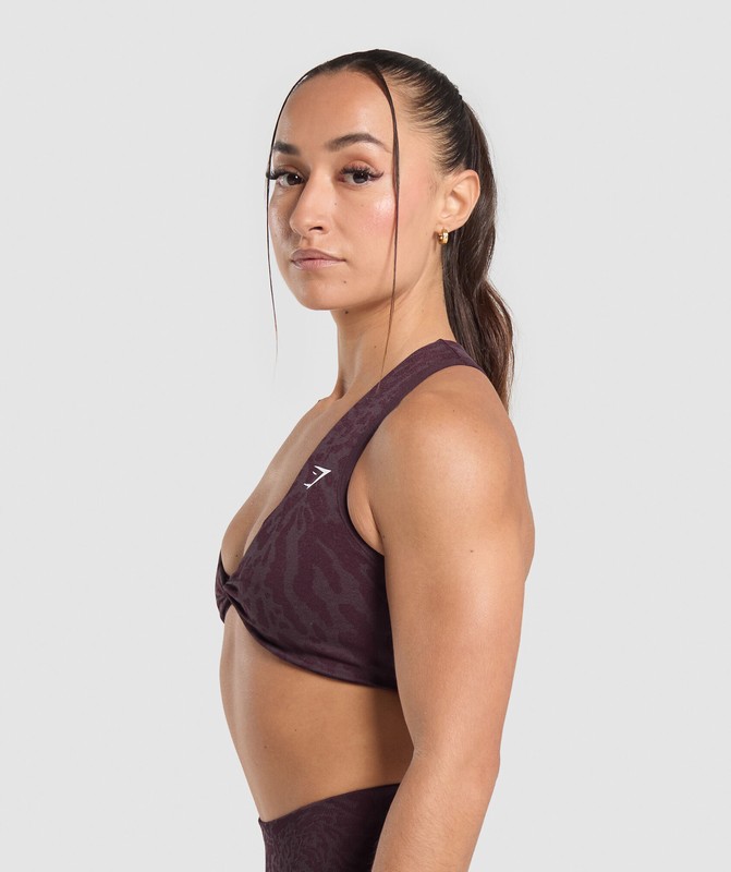 Gymshark Adapt Safari Seamless Bralette Bralettes Dames Paars Paars | JDHO46310
