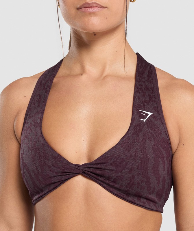 Gymshark Adapt Safari Seamless Bralette Bralettes Dames Paars Paars | JDHO46310