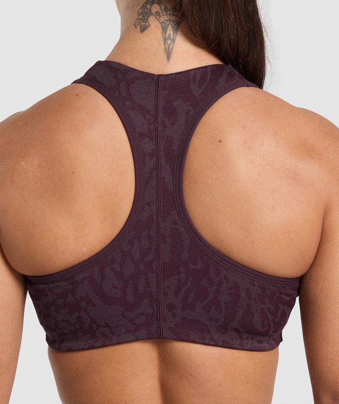 Gymshark Adapt Safari Seamless Bralette Bralettes Dames Paars Paars | JDHO46310