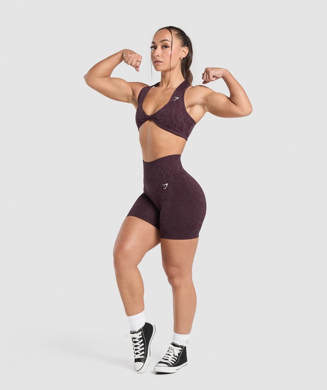Gymshark Adapt Safari Seamless Bralette Bralettes Dames Paars Paars | JDHO46310