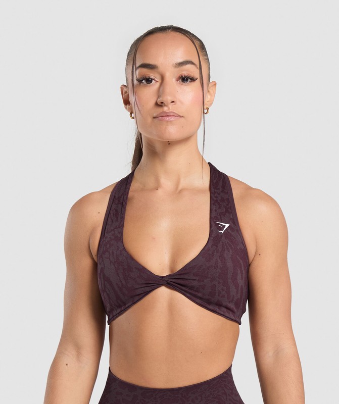 Gymshark Adapt Safari Seamless Bralette Bralettes Dames Paars Paars | JDHO46310