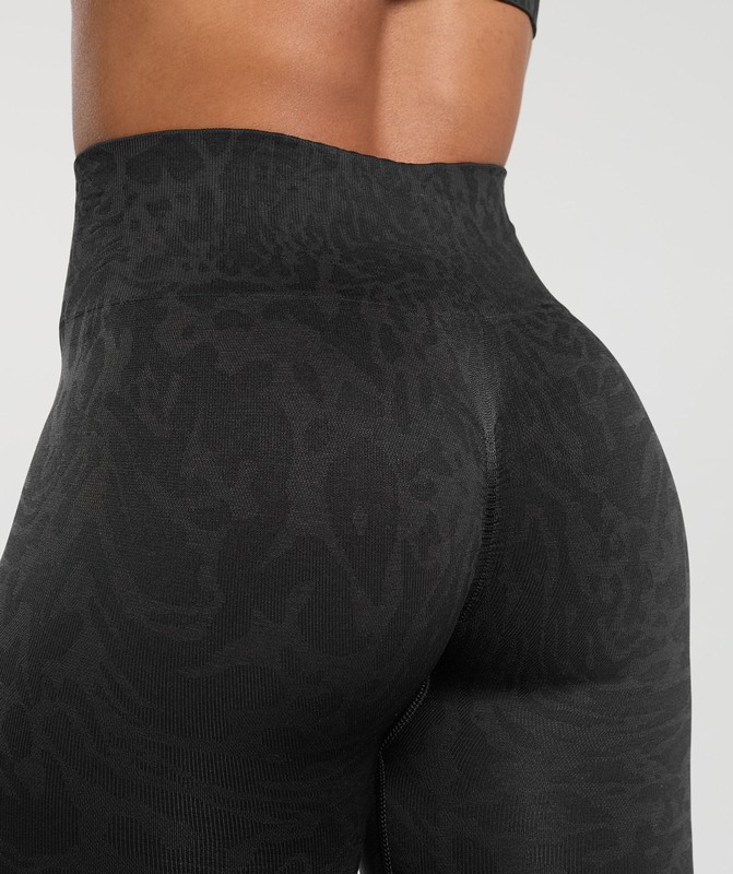 Gymshark Adapt Safari Seamless Legging Leggings Dames Zwart Grijs | QNYW35817
