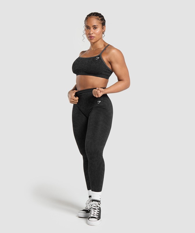 Gymshark Adapt Safari Seamless Legging Leggings Dames Zwart Grijs | QNYW35817