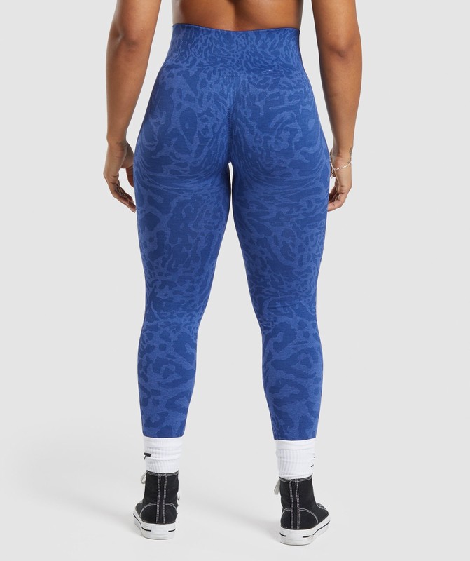 Gymshark Adapt Safari Seamless Leggings Leggings Dames Blauw Blauw | TVOF09172