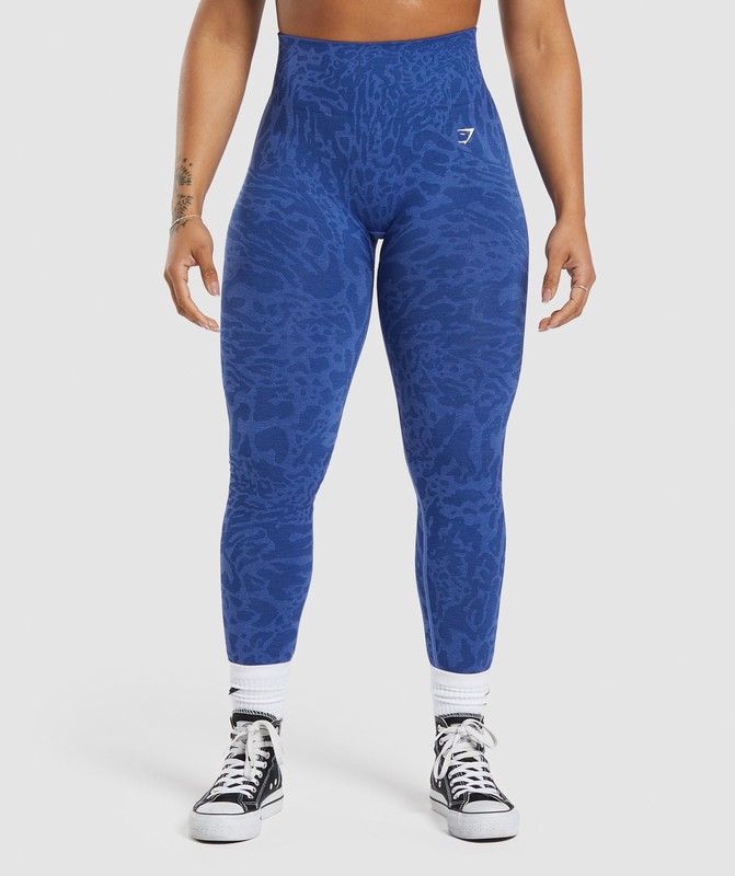 Gymshark Adapt Safari Seamless Leggings Leggings Dames Blauw Blauw | TVOF09172