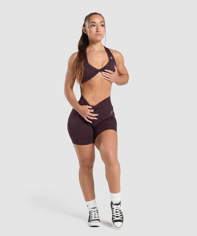 Gymshark Adapt Safari Seamless Shorts Korte Broek Dames Paars Paars | AMTK20379