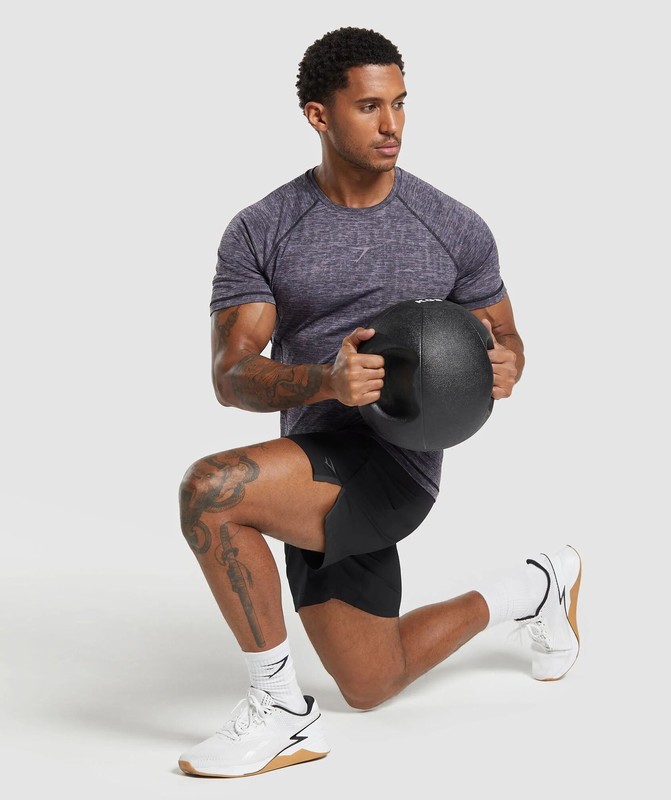 Gymshark Apex 7" Hybrid Shorts Korte Broek Heren Zwart | BWRN68095