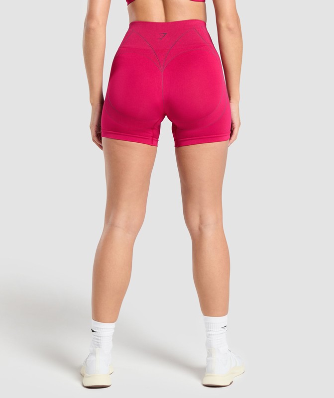 Gymshark Apex Contrast Shorts Korte Broek Dames Roze Grijs | WDGS84196