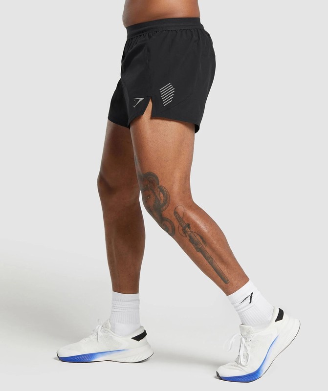 Gymshark Apex Run 5" Shorts Korte Broek Heren Zwart | GTUZ13675