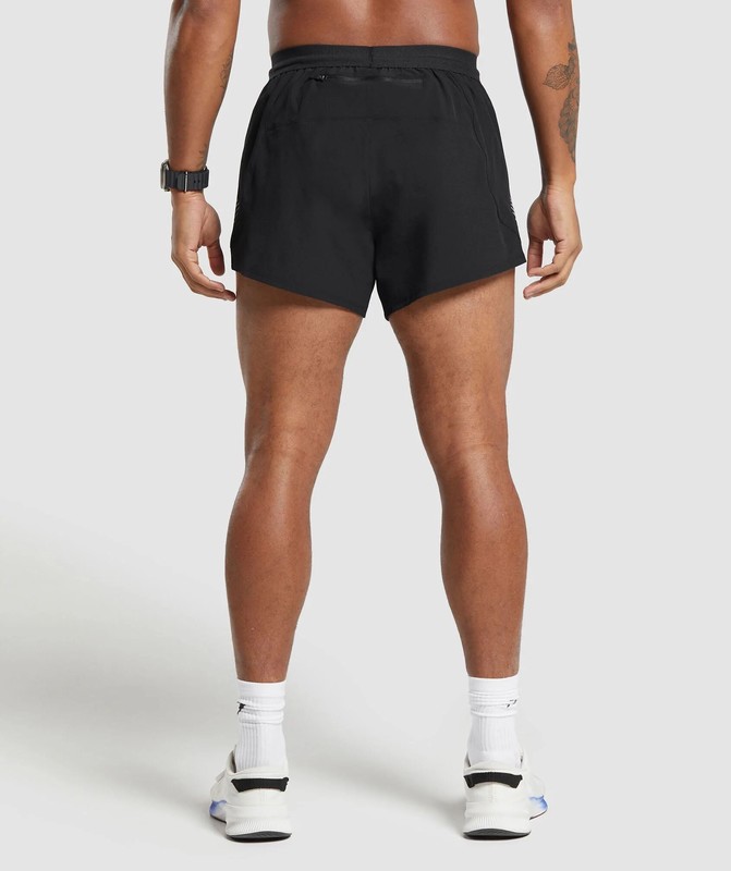 Gymshark Apex Run 5" Shorts Korte Broek Heren Zwart | GTUZ13675