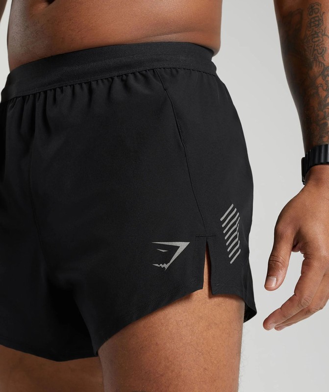 Gymshark Apex Run 5" Shorts Korte Broek Heren Zwart | GTUZ13675