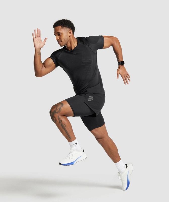 Gymshark Apex Run 5" Shorts Korte Broek Heren Zwart | GTUZ13675