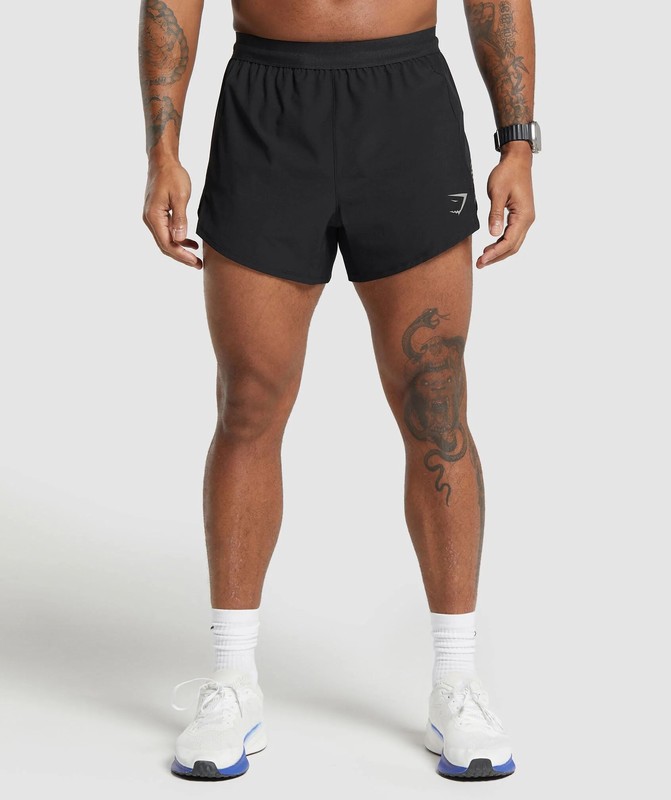 Gymshark Apex Run 5" Shorts Korte Broek Heren Zwart | GTUZ13675