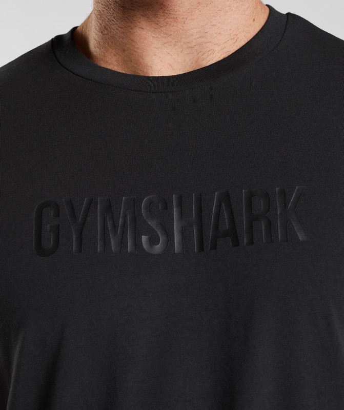 Gymshark Apollo Oversized T-Shirt T-Shirt Heren Zwart | OCBR86952