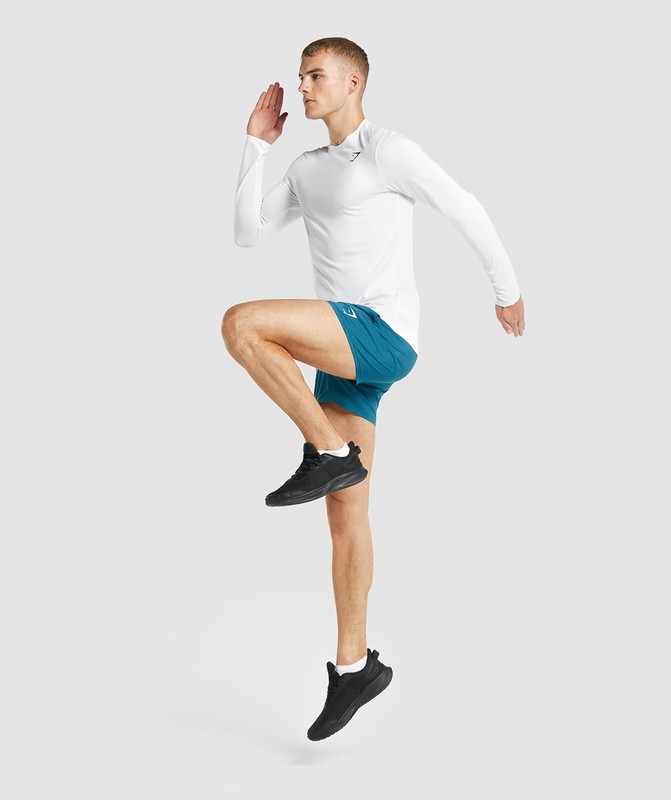 Gymshark Arrival Long Sleeve T-Shirt T-Shirt Heren Wit | CIOW09682