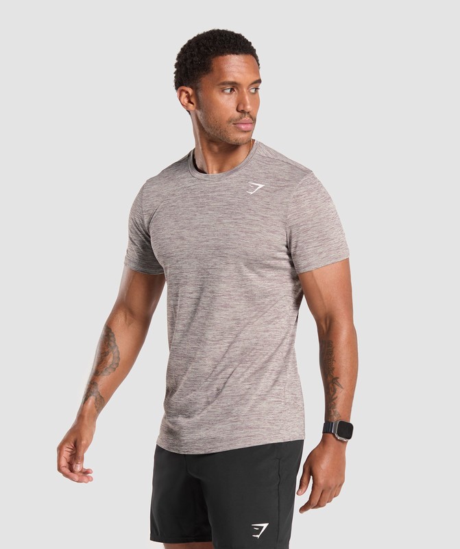 Gymshark Arrival Marl T-Shirt T-Shirt Heren Grijs | FHJL24398