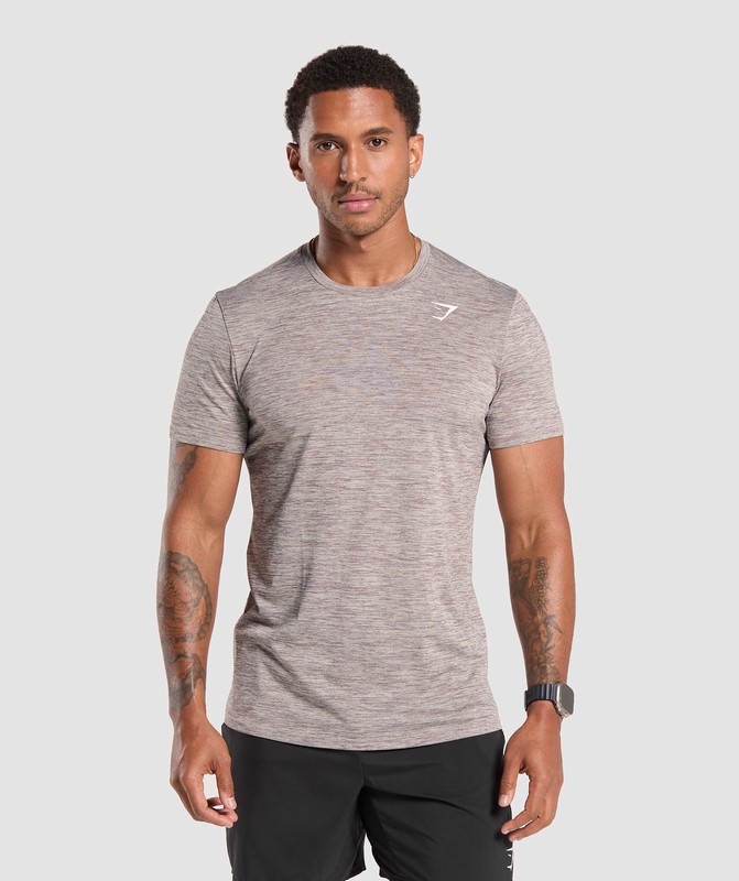 Gymshark Arrival Marl T-Shirt T-Shirt Heren Grijs | FHJL24398