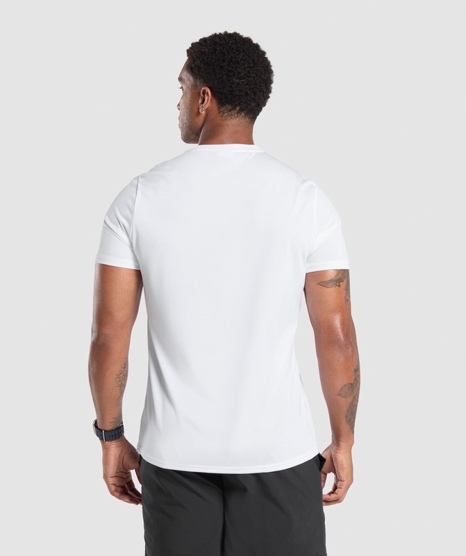 Gymshark Arrival Regular Fit T-Shirt T-Shirt Heren Wit | BWQZ80923