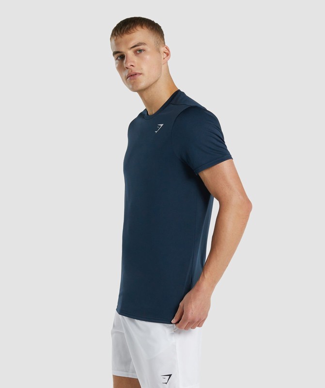 Gymshark Arrival T-Shirt (Regular Fit) T-Shirt Heren Donkerblauw | JQBO47620