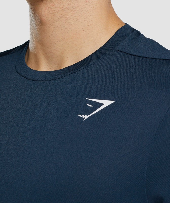 Gymshark Arrival T-Shirt (Regular Fit) T-Shirt Heren Donkerblauw | JQBO47620
