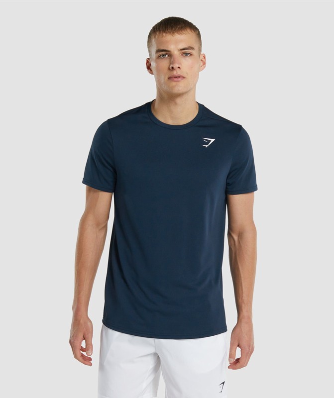 Gymshark Arrival T-Shirt (Regular Fit) T-Shirt Heren Donkerblauw | JQBO47620