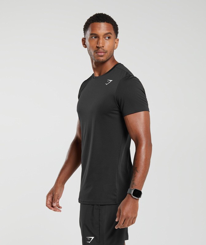 Gymshark Arrival T-Shirt T-Shirt Heren Zwart | KOJT92587