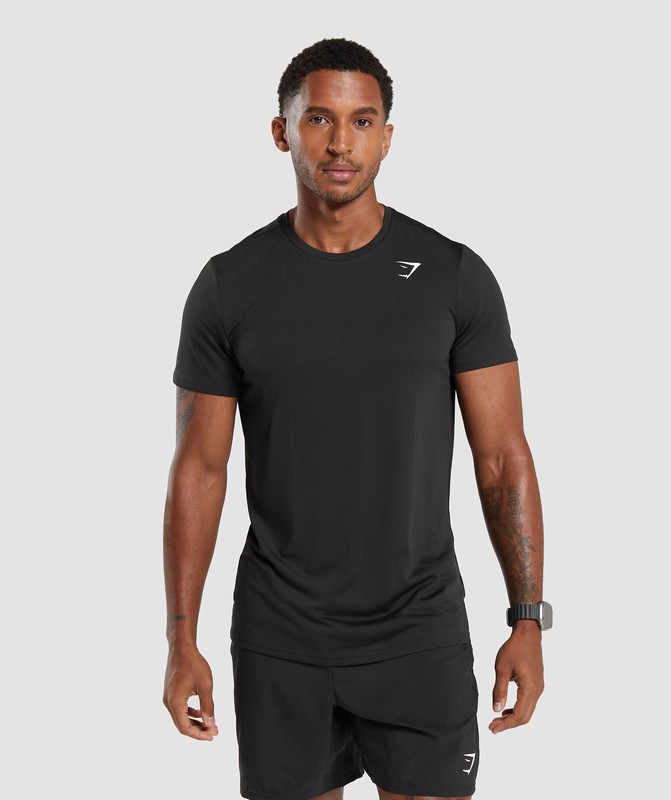 Gymshark Arrival T-Shirt T-Shirt Heren Zwart | KOJT92587