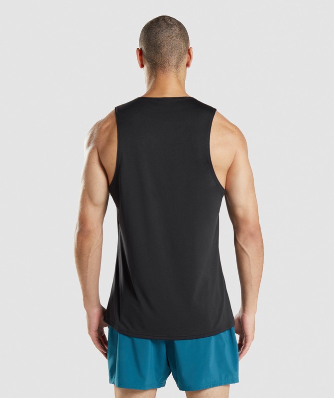 Gymshark Arrival Tank Tanktop Heren Zwart | MERO16534