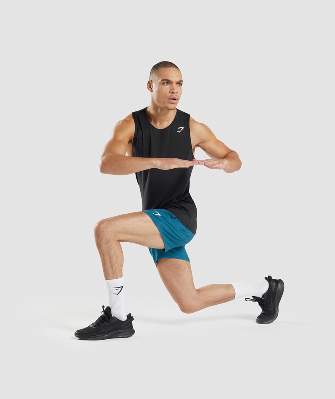 Gymshark Arrival Tank Tanktop Heren Zwart | MERO16534