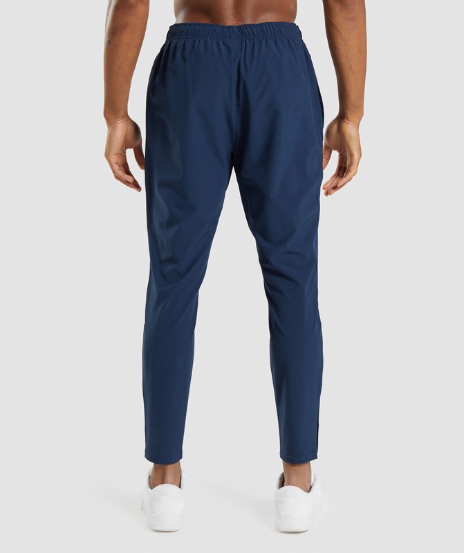 Gymshark Arrival Woven Joggers Joggingbroek Heren Donkerblauw | KVXC95864