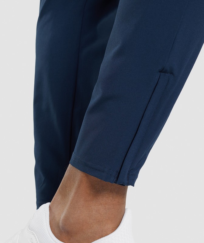 Gymshark Arrival Woven Joggers Joggingbroek Heren Donkerblauw | KVXC95864