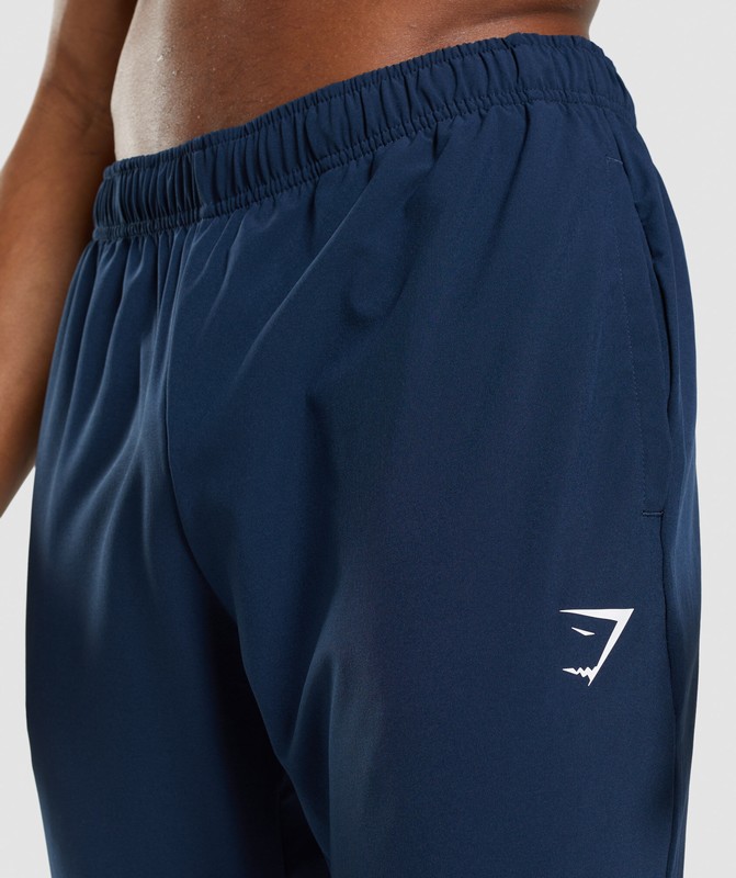 Gymshark Arrival Woven Joggers Joggingbroek Heren Donkerblauw | KVXC95864