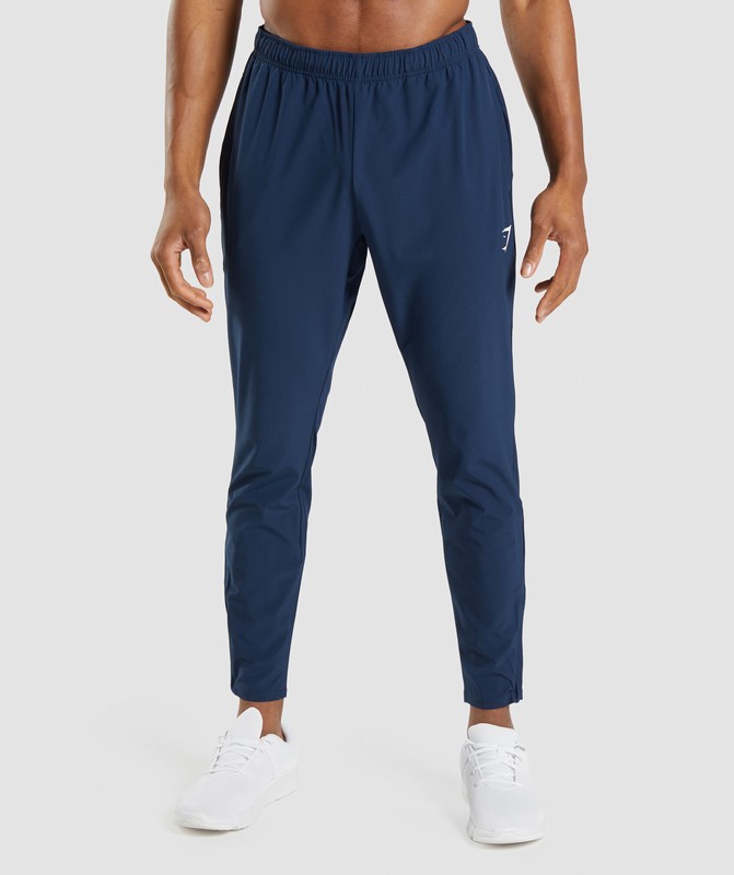 Gymshark Arrival Woven Joggers Joggingbroek Heren Donkerblauw | KVXC95864