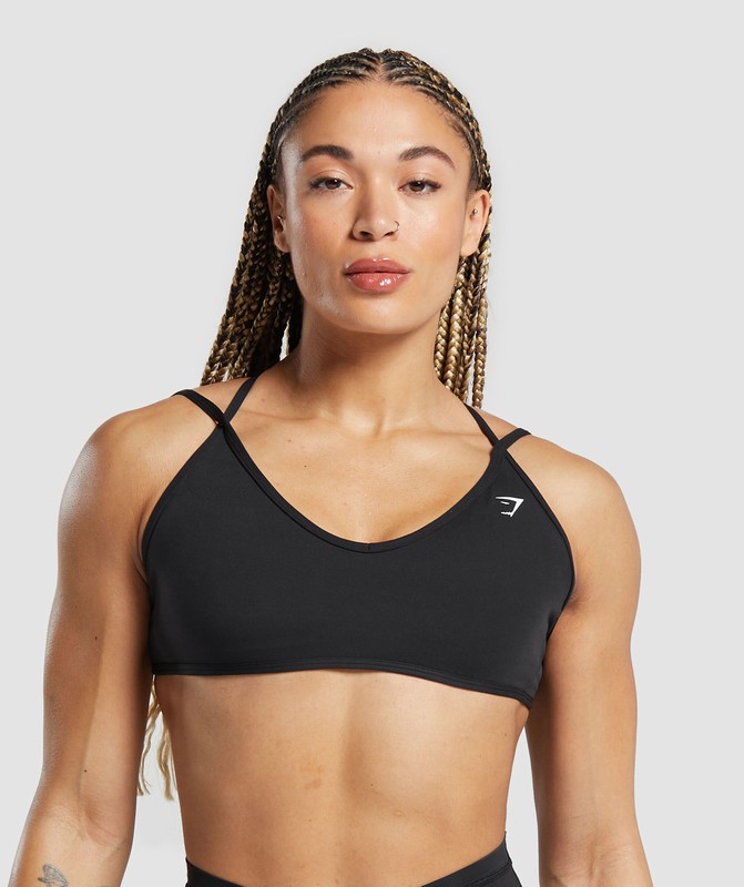 Gymshark Back Gain Sports Bra Sport BH Dames Zwart | HCZK58261